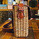 Women's wicker bag, genuine leather, wicker basket. Classic Bag. lmillame. My Livemaster. Фото №4