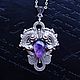 Suspension Vita Purple amethyst. Pendants. Shard Noir - handmade jewelry. Online shopping on My Livemaster.  Фото №2