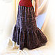 Skirt winter warm 'Lingonberry jam',the wool,the floor,the skirt boho, Skirts, Mytishchi,  Фото №1