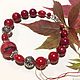 Silver bracelet with coral 'Autumn dance'. Bead bracelet. Ludmila-Stones (Ludmila-Stones). My Livemaster. Фото №4
