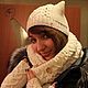 Шапка кошка. Шапки. Татьяна Воробьева (vorobyevat). Ярмарка Мастеров.  Фото №6