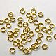Connecting rings in gold, 5 mm. 50 pcs, Accessories for jewelry, Saratov,  Фото №1