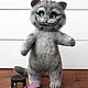 A large Cheshire cat. Stuffed Toys. ToysMari (handmademari). Ярмарка Мастеров.  Фото №4