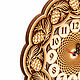 Часы деревянные большие круглые "Шишки" D30. Арт.40028. Часы классические. Антон Витко (lukoshko70). Интернет-магазин Ярмарка Мастеров.  Фото №2