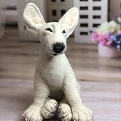 Куклы и игрушки handmade. Livemaster - original item felt toy: Jesy the Bull Terrier Puppy. Handmade.