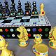 Order Children's chess 'Geometric figures', hand-painted. Anna Fekolkina chess-souvenirs. Livemaster. . Chess Фото №3