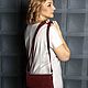  Women's leather bag color coral Magda S74-791. Crossbody bag. Natalia Kalinovskaya. My Livemaster. Фото №5