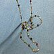 NAVARATNA PADMA DEVI GOLD PRECIOUS MALA. Цепочка. TAISSA WONG Jewelry. Ярмарка Мастеров.  Фото №6