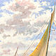 Oil painting on canvas Regatta. Sailboats on the waves Buy paintings. Pictures. pirogov-maxim. My Livemaster. Фото №5