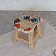 Детский стульчик табурет Совушка. Мебель для детской. Mavuli. Интернет-магазин Ярмарка Мастеров.  Фото №2
