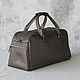 Order Men's leather travel bag 'Raymond' (dark brown). DragonBags - Men's accessories. Livemaster. . Travel bag Фото №3