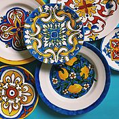 Декоративная тарелка ручная роспись