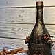 Бутылка для вина- Розы. Бутылки. Елизавета Ермакова/Когда дома уют. Ярмарка Мастеров.  Фото №6