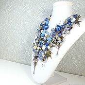 Украшения handmade. Livemaster - original item Valley Pearl Clouds. Necklace, pendant. Jewelry set. Handmade.