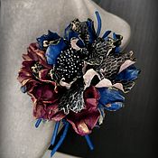 Copy of Brooch pin dahlia Fabric flower brooch Brooch for wedding
