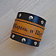 Leather bracelet 'The King and the Fool', Subculture Attributes, Moscow,  Фото №1