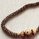 Necklace "Striped" of coconut and wood. Beads2. art-o-bus. Online shopping on My Livemaster.  Фото №2