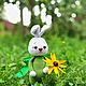A toy with your own hands as a gift for a child for the new year. bunny, rabbit, Stuffed Toys, Tambov,  Фото №1