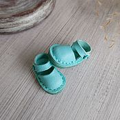 Shoes for Blythe (color - mint) Leathe