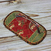 Сумки и аксессуары handmade. Livemaster - original item Eyeglass case, Made of fabric, Quilted, New Year`s. Handmade.