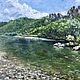 Oil painting Landscape River and mountains. impressionism. Pictures. Ирина Димчева. Online shopping on My Livemaster.  Фото №2