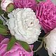 Букет пионов из холодного фарфора. Букеты. EXCLUSIVE BOUQUET. Ярмарка Мастеров.  Фото №5