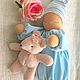 Сплюшка "Голубенькая капелька" - вальдорфская куколка, Вальдорфские куклы и звери, Самара,  Фото №1