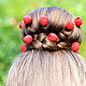 Studs 'summer in the palm of your hand', Hairpin, Moscow,  Фото №1