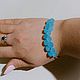 Blue Chalcedony Bracelet. Chain bracelet. Мир украшений (livestons). Online shopping on My Livemaster.  Фото №2
