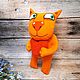Spring spring. Soft toy ginger cat with the heart of Vasya Lozhkin. Gifts for February 14. Dingus! Funny cats and other toys. My Livemaster. Фото №4