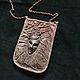 3D handbag-case on a chain 'Girl' made of natural suede, Case, Moscow,  Фото №1