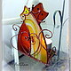 Заказать Подсвечник витражный "Пара котов". TM Art Glass(витражная мастерская). Ярмарка Мастеров. . Подсвечники Фото №3