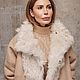 Дубленка из натурального меха тиградо beige milk. Дубленки. YANA KRAFT BRAND. Ярмарка Мастеров.  Фото №7