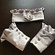 Order Accessory sets: collar and cuffs / silk, lace. ERIO SHOP. Livemaster. . Cuffs Фото №3
