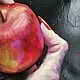 Картина маслом "Яблоко". Картины. VDolmatova Ваш личный художний.. Ярмарка Мастеров.  Фото №4