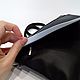 Bag black women's 'White collar'. Classic Bag. Handbags genuine leather handmade. My Livemaster. Фото №5