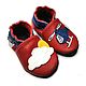 Helicopter Baby Shoes, Red Baby Shoes, Transport Baby Slippers. Footwear for childrens. ebooba. Online shopping on My Livemaster.  Фото №2