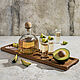 Board for shots and snacks made of light oak, Scissors, Moscow,  Фото №1