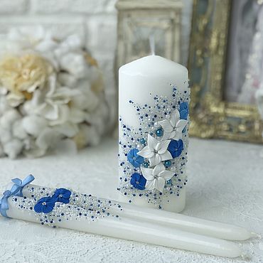 Свадебные свечи – купить на Ярмарке Мастеров | Ручная работа и хенд мейд