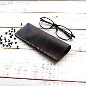 Сумки и аксессуары handmade. Livemaster - original item Eyeglass case leather. Handmade.