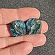 Неоновый апатит парные кабошоны. Кабошоны. Gems for Art (Indianstones). Ярмарка Мастеров.  Фото №8