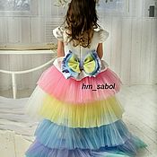 Красивое платье для девочки с кружевом