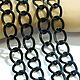 The chain color is black. 50 cm, Chains, Saratov,  Фото №1