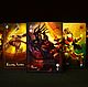 Игральные карты на тему компьютерной игры Dota 2.
На каждой карте изображен уникальный герой.
Материал: Профессиональный карточный картон 
Casino Classic Playing card board 370 гр./м.кв