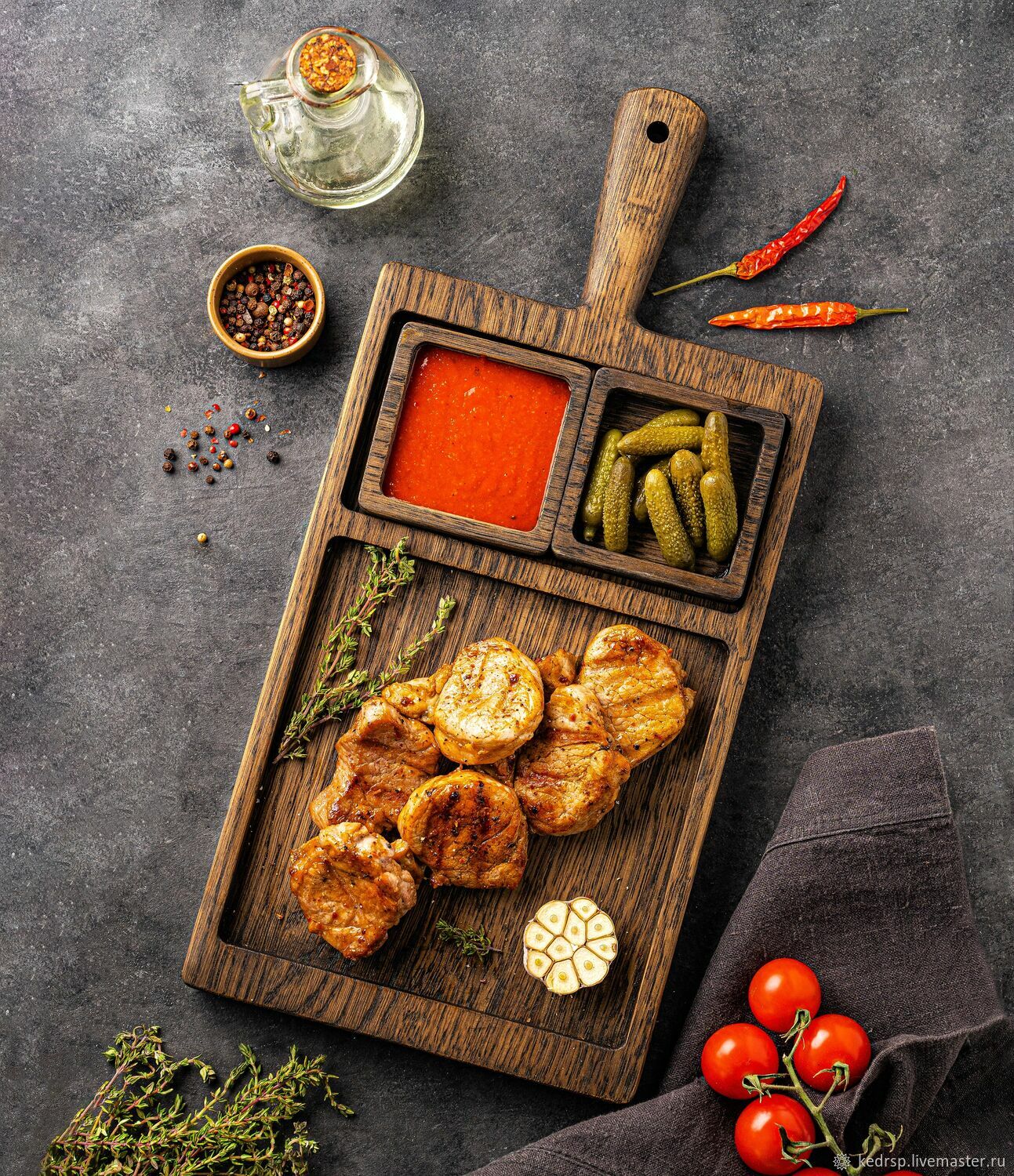 Доска для стейка, шашлыка, закусок, бесплатная доставка купить в ...