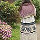 Order Long linen skirt 'Asya' with roses in blue. ZanKa. Livemaster. . Skirts Фото №3