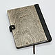 Wooden notebook with leather spine with replaceable sheets. Notebooks. semejnaya-masterskaya-bambuk. My Livemaster. Фото №6