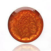 Украшения handmade. Livemaster - original item Orange round ring with painting. Handmade.