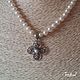 Vintage pearl necklace with handmade pendant. Necklace. tira-bijou. My Livemaster. Фото №4