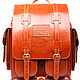 Кожаный рюкзак "Пехотинец" рыжий, Рюкзаки, Санкт-Петербург,  Фото №1